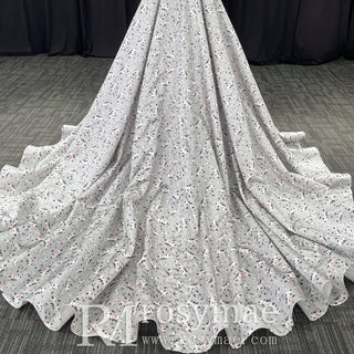 Strapless Floral Print Wedding Dresses & Gowns with A-line