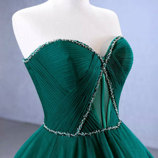 Strapless Ruffle Tulle Wedding Dress Sweetheart Pageant Formal Gown - Rosymae