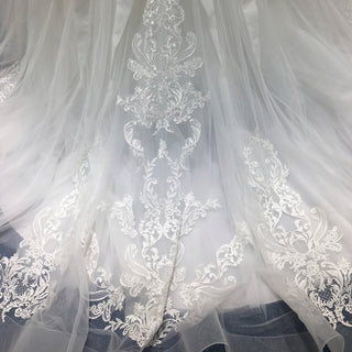 Strapless A-line Sweetheart Neck Wedding Dress with Ruffle Skirt