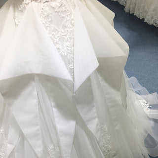 Strapless A-line Sweetheart Neck Wedding Dress with Ruffle Skirt