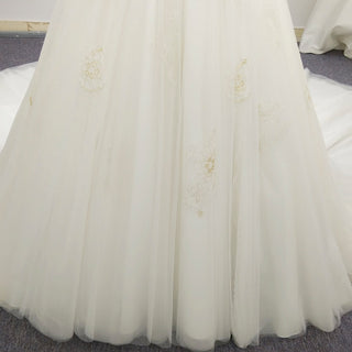 Strapless Sweetheart Neckline A-line Wedding Dress with Bowknot - Rosymae