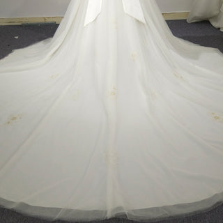 Strapless Sweetheart Neckline A-line Wedding Dress with Bowknot