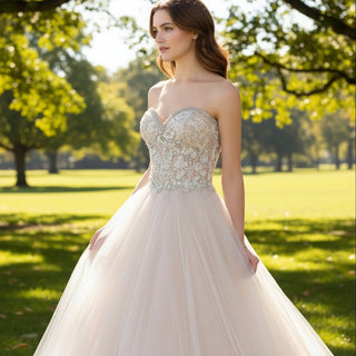 Strapless Sweetheart Neckline Evevening Dress Party Gown - Rosymae