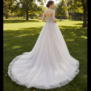 Strapless Sweetheart Neckline Evevening Dress Party Gown - Rosymae