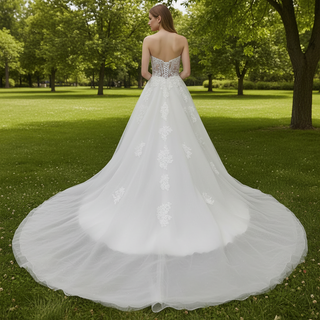 Sweetheart Mermaid Wedding Dress with Detachable Skirt