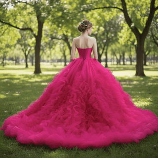 Stylish Luxury Evening Gown Ruched Ball Gown Quinceanera Dresses - Rosymae