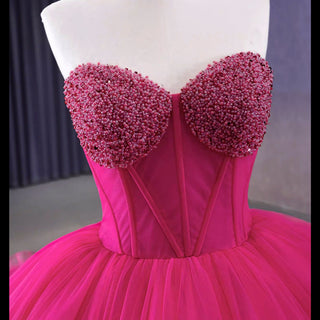 Stylish Luxury Evening Gown Ruched Ball Gown Quinceanera Dresses - Rosymae