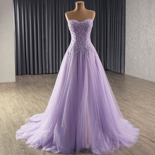 Long Lilac Formal Dress Prom Gowns with Sweetheart Rosymae Long Lilac Formal Dress Prom Gowns with Sweetheart Rosymae