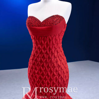 Sweetheart Trumpet Luxury Wedding Dress with Feather - Rosymae