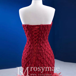 Sweetheart Trumpet Luxury Wedding Dress with Feather - Rosymae