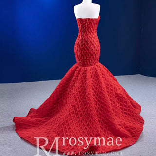 Sweetheart Trumpet Luxury Wedding Dress with Feather - Rosymae