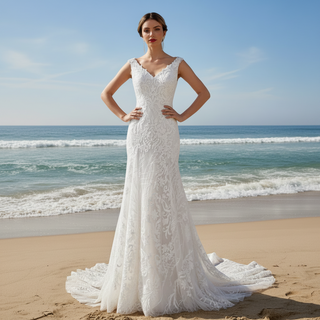 tank-top-double-v-fit-flare-wedding-dress