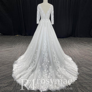 3/4 Sleeve Wedding Dresses Three Quarter Sleeve Bridal Gowns