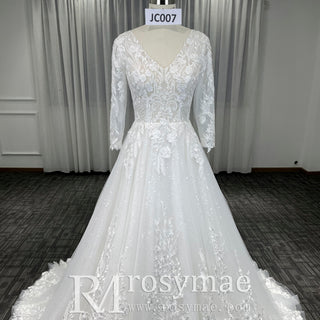 3/4 Sleeve Wedding Dresses Three Quarter Sleeve Bridal Gowns