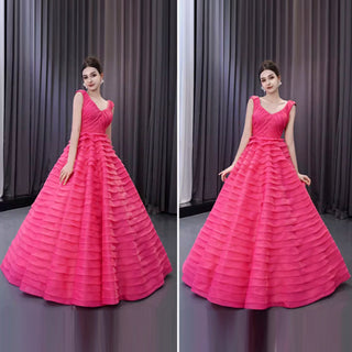 Tiered Ball Gown Detachable Bolero Wedding Dress Formal Gown - Rosymae