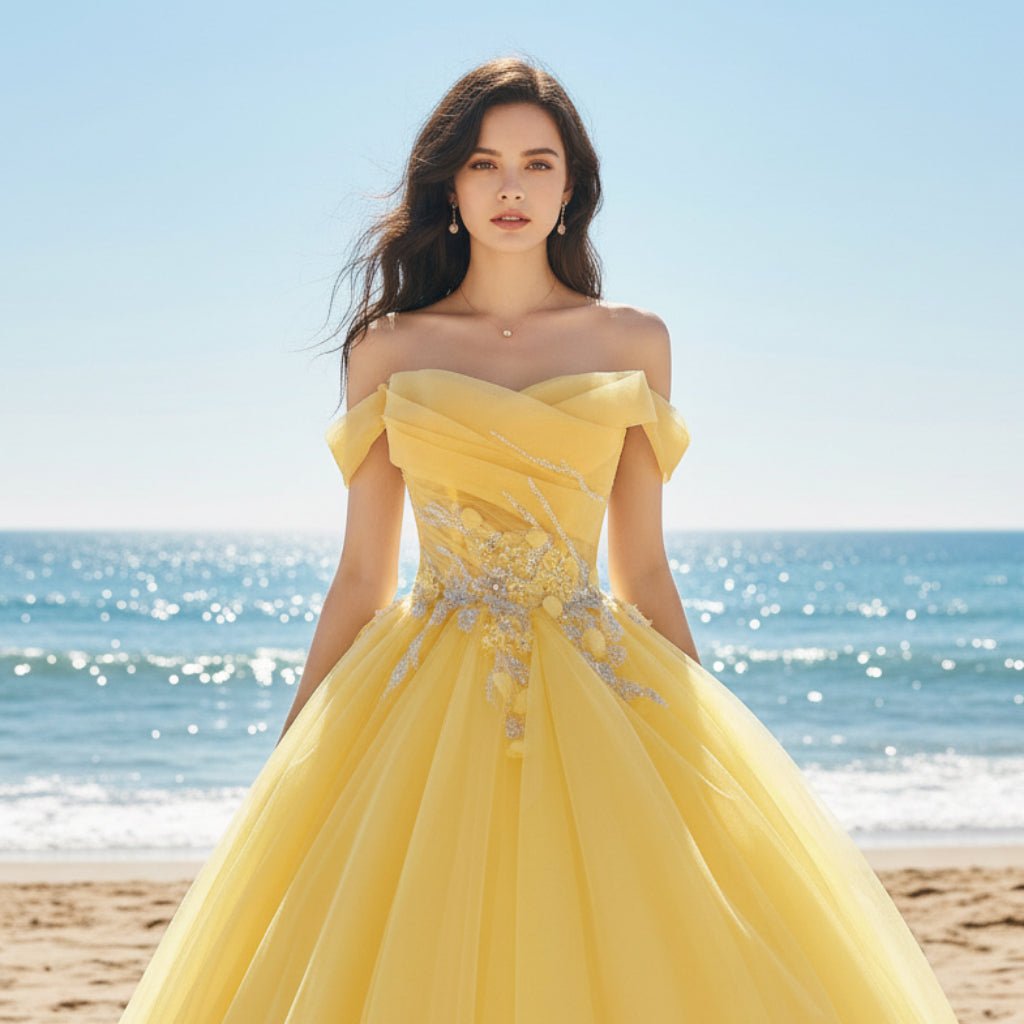 yellow dress with sequins V Neck Long Prom Dresses, V Neck Sequins Yellow Formal morievent May be worn with an adhesive bra Lavinia Sequin Maxi Dress |