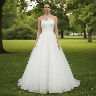 Tulle Wedding Dresses Layered Tulle Bridal Gowns - Rosymae
