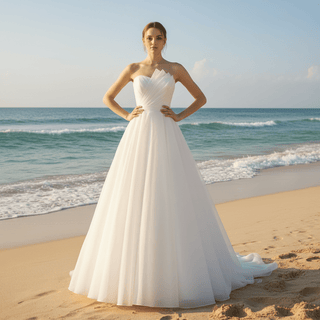 Tulle Wedding Dresses Layered Tulle Bridal Gowns - Rosymae
