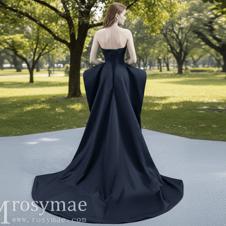 Unique Design Vintage Black Overskirt Jumpsuits for Wedding Party - Rosymae