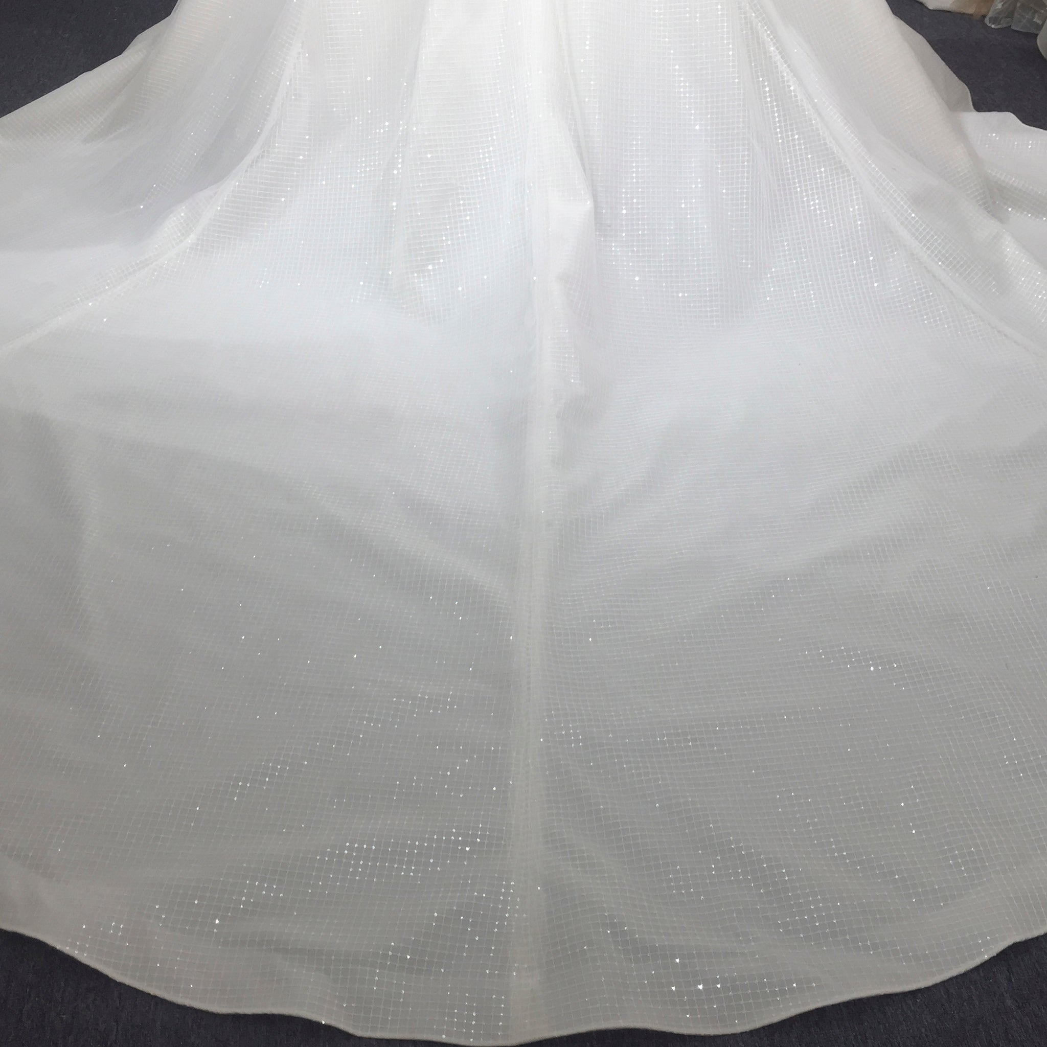 Vintage 1920 Curve Neckline Wedding Dress with Detachable Pearl Jacket - Rosymae