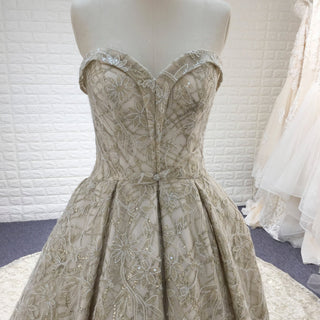 Vintage Luxury Sparkly Ball Gown Wedding Dresses for Elegant Brides - Rosymae