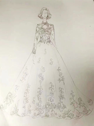 rosymae wedding dress design