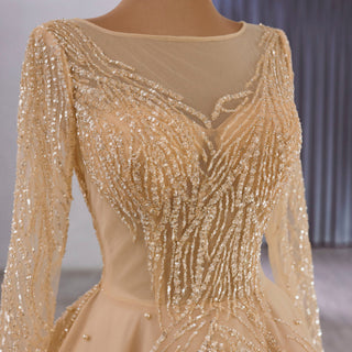 Women's Long Sleeve Dresses & Formal Gowns with Feathers - Rosymae
