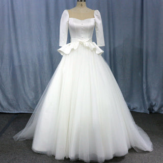 Three Quarter Sleeve Bridal Gowns