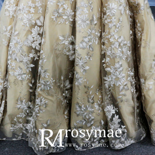 Gold-wedding-dresses-3D-embroidery-lace