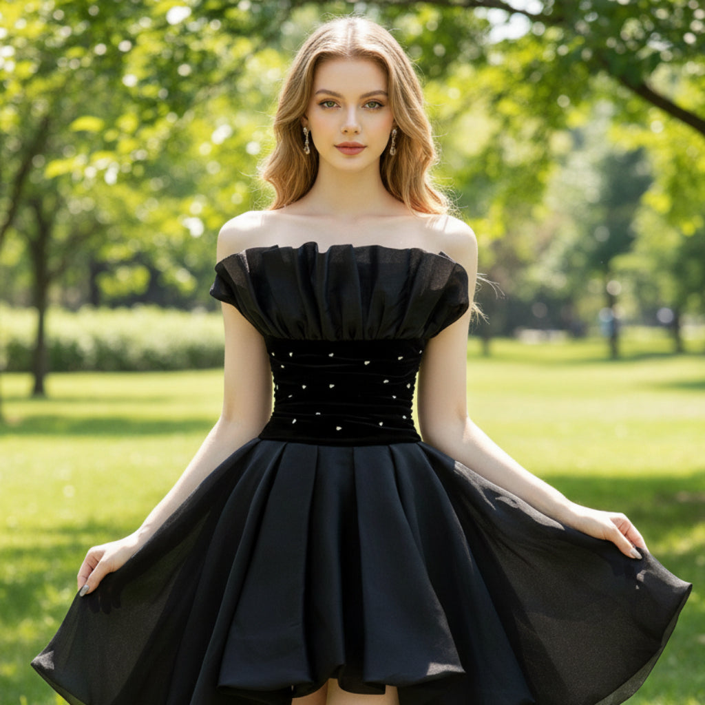Black High Low Dresses for Women Wedding Guest Party Gowns Rosymae Black High Low Dresses for Women Wedding Guest Party Gowns Rosymae