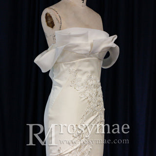 Lace-Off-the-shoulder-Trumpet-Wedding-Dress