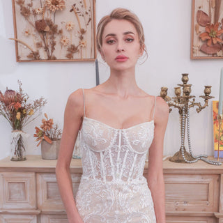 Mermaid-Trumpet-Wedding-Dress-Spaghetti-Straps