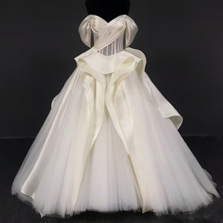 Satin-tulle-wedding-dress