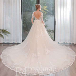 Stylish-Sleeves-Bridal-Dress