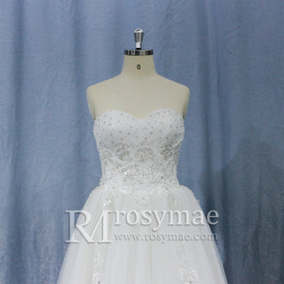 Sweetheart-A-Line-Lace-Applique-wedding-dress