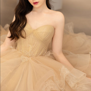 Sweetheart Neckline Gold Formal Dresses & Evening Gowns