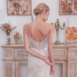 Spaghetti-Beaded-Lace-Wedding-Dress