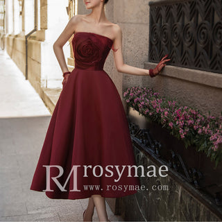 Midi and Short High Low Wedding Dress Formal Gown with Pocket