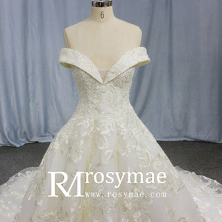  affordable off-the-shoulder wedding dress