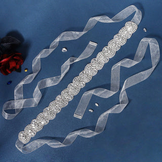 Beautiful Rhinestone Waist Belts for Wedding Dresses - Rosymae