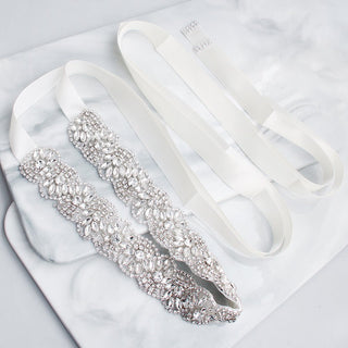Beautiful Rhinestone Waist Belts for Wedding Dresses - Rosymae