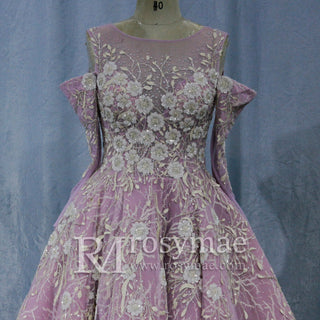 Blue Yellow Purple A Line Wedding Dresses and Bridal Gowns - Rosymae