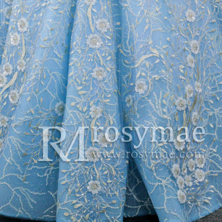 Blue Yellow Purple A Line Wedding Dresses and Bridal Gowns - Rosymae