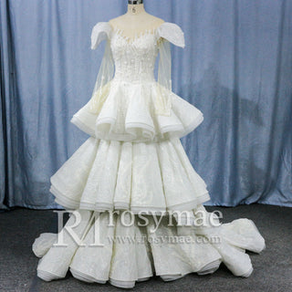 illusion-long-sleeve-beaded-overlay-wedding-dress