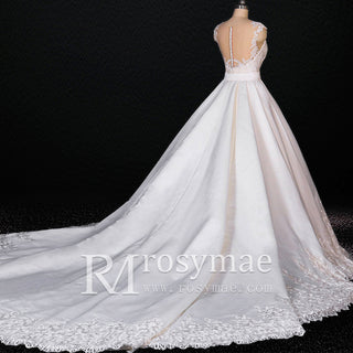 Convertible Mermaid Wedding Gown with Detachable Skirt - Rosymae