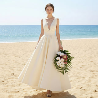 Ankle Length Wedding Dresses & Gowns | Midi Bridal Gowns Online - RosyMae Rosymae Ankle Length Wedding Dresses & Gowns | Midi Bridal Gowns Online - RosyMae Rosymae