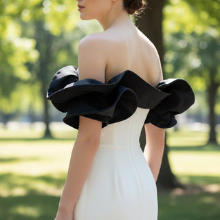 Elegant Sheath & Form Fitting Wedding Dresses with Front Leg Slit - Rosymae