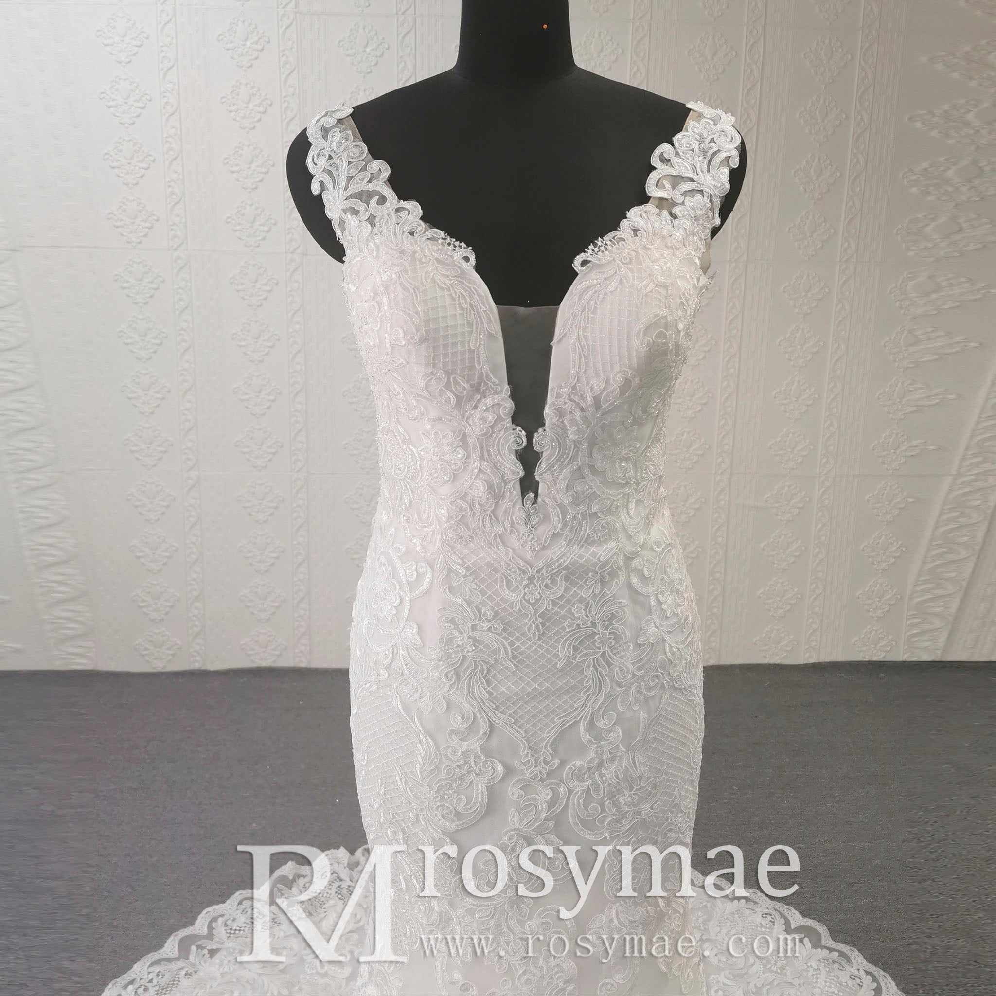 Elegant Tank Sleeve Ballgown Mermaid Convertible Wedding Dress - Rosymae