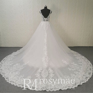 Elegant Tank Sleeve Ballgown Mermaid Convertible Wedding Dress - Rosymae