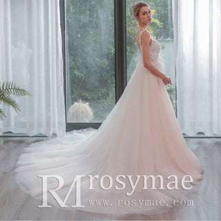 Fabulous Feather A Line Wedding Dresses for the Couture Bride - Rosymae